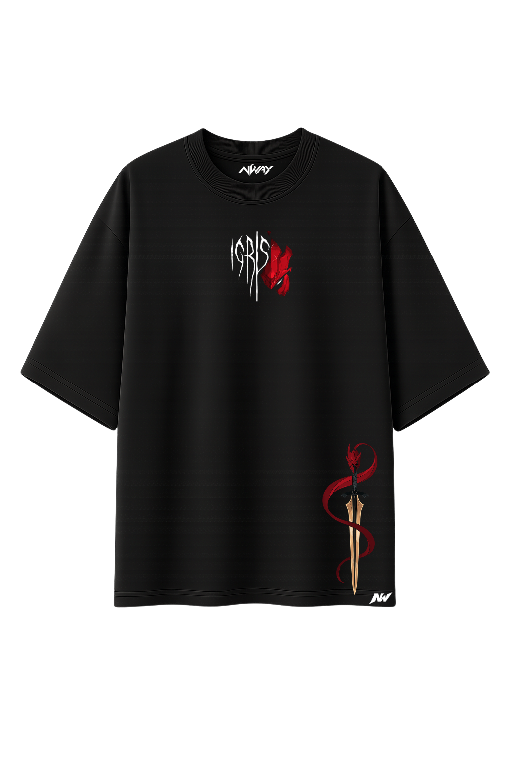 Camiseta Oversized Igris — Preta